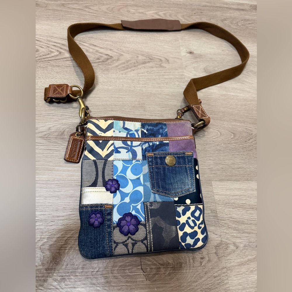 Coach Multicolor Patchwork Crossbody Bag - image 1